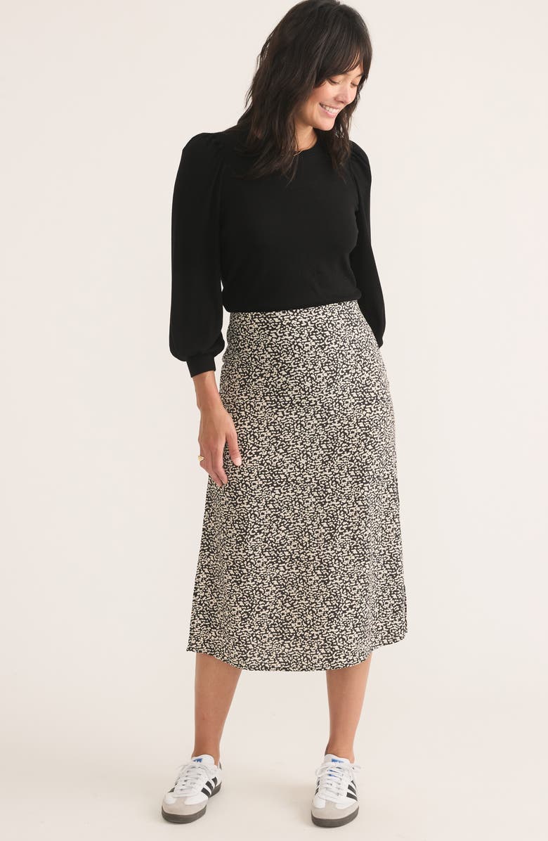 Marine Layer Ryan Print Midi Skirt, Alternate, color, 