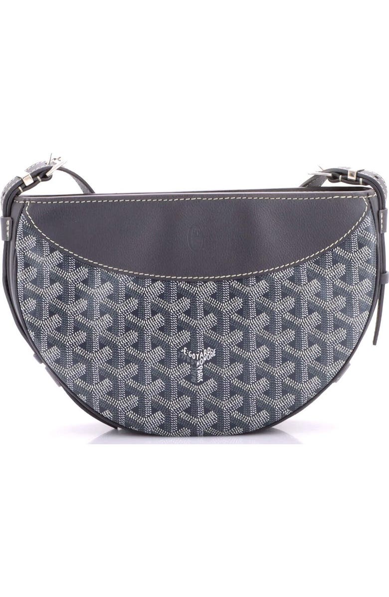 Pre-Owned Goyard Hirondelle Shoulder Bag Coated Canvas and Leather, Alternate, color, Gray