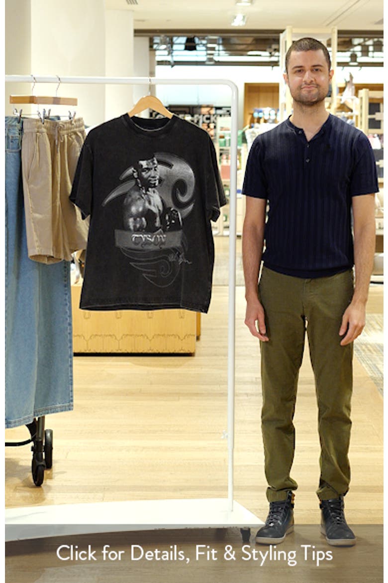 Mike Tyson Banner Cotton Graphic T-Shirt video