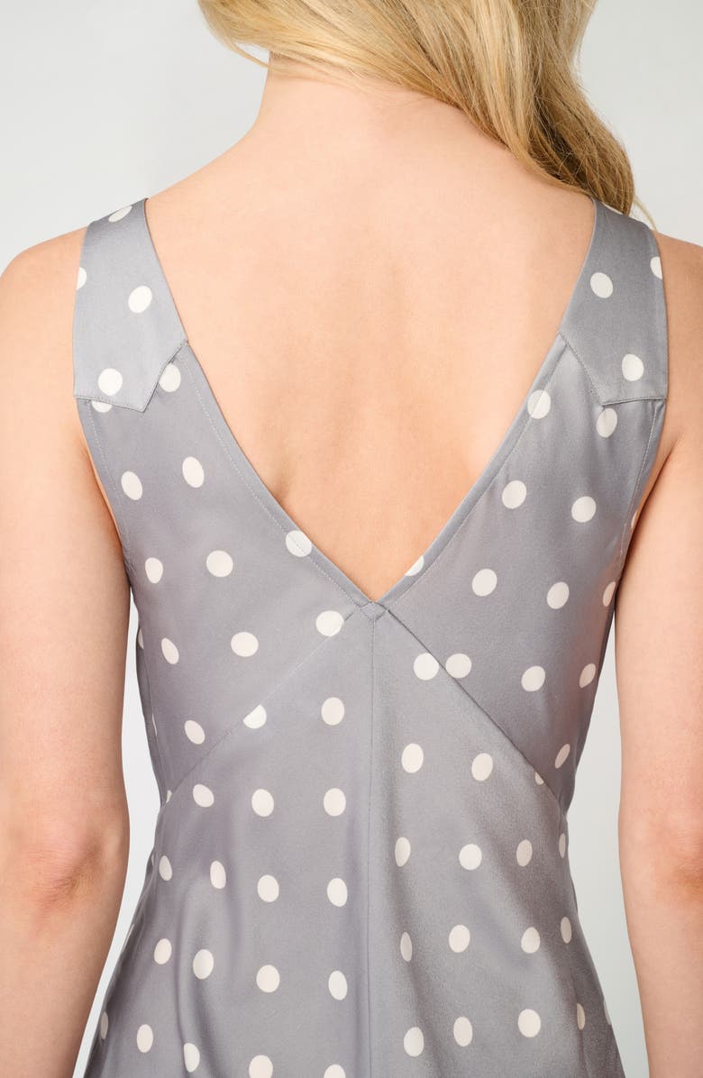 WeWoreWhat Ruched Cup Slip Maxi Dress, Alternate, color, Dusty Blue