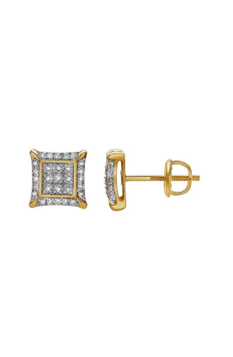 LuvMyJewelry Borrifar 10K Yellow Gold Diamond Unisex Earrings - 0.14 Cts, Main, color, 10K Yellow Gold