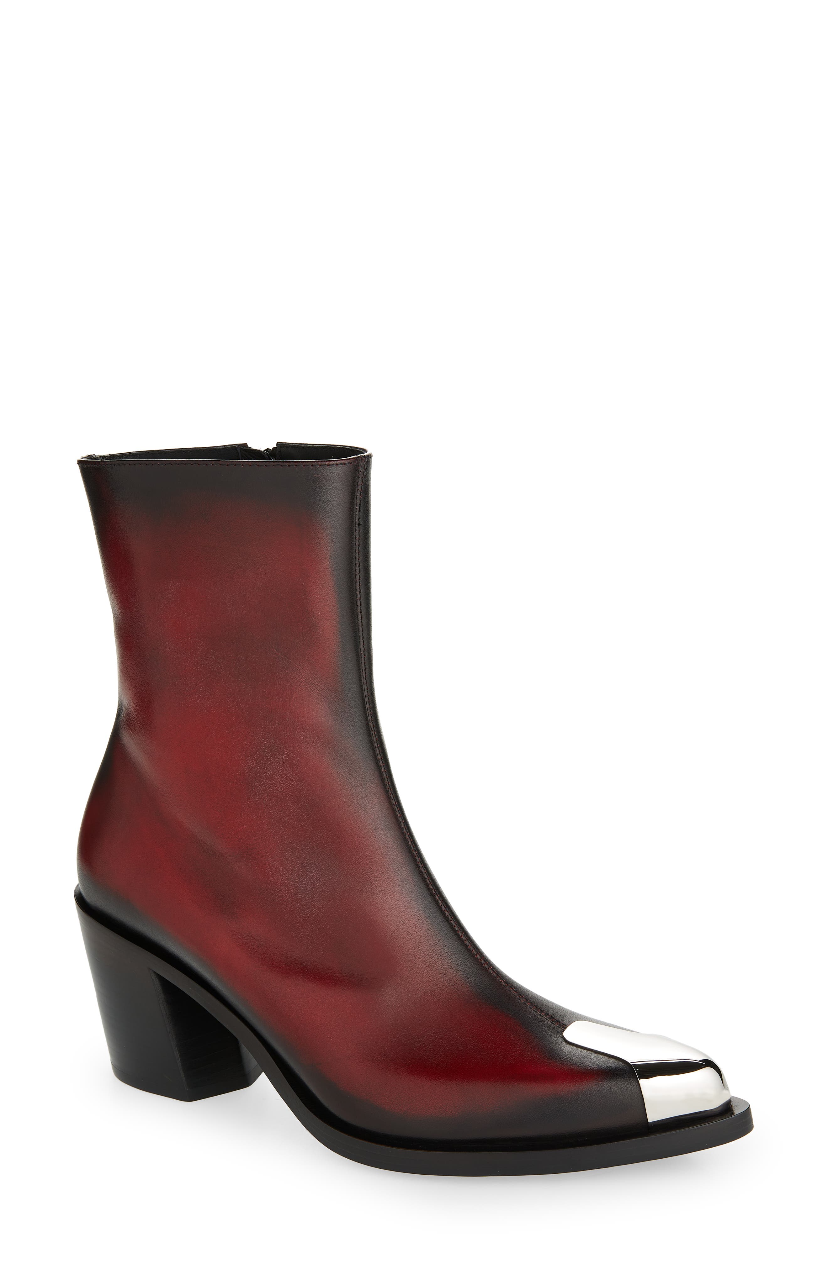 Punk Boot, Main, color, WELSH RED/ SILVER
