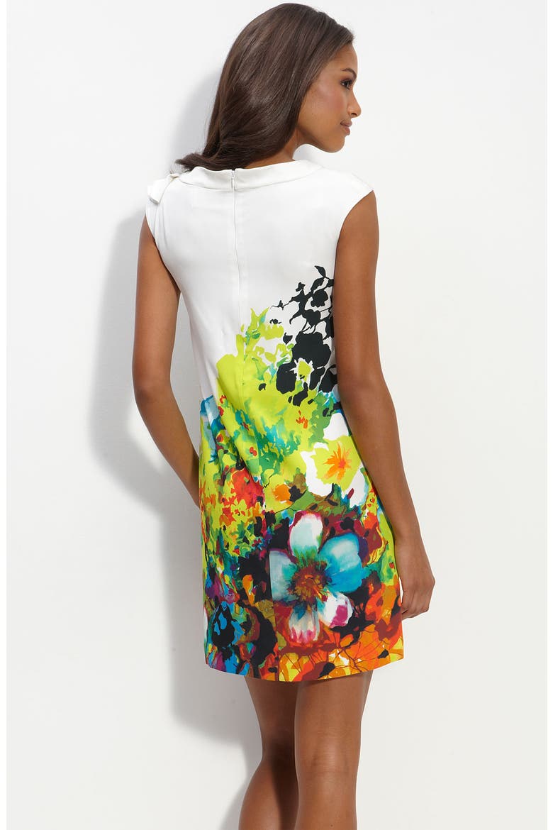 Print Shift Dress, Alternate, color, MULTI