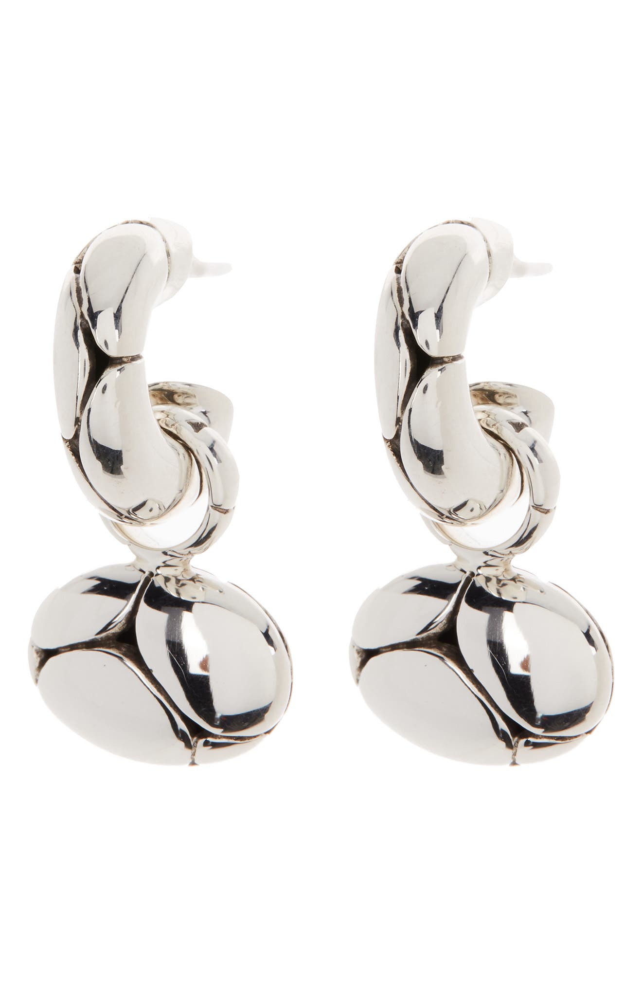 John Hardy Kali Oval Pebble Hoop Drop Earrings (Women) | Nordstromrack