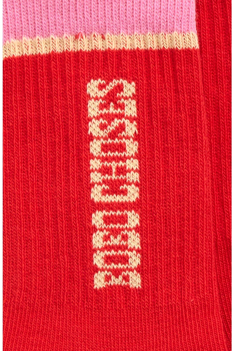 Kids' Logo Long Socks, Alternate, color, RED
