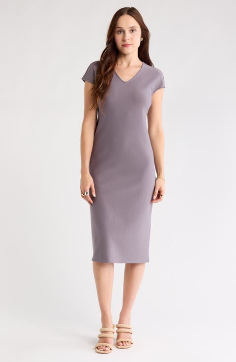 V-Neck Shift Dress