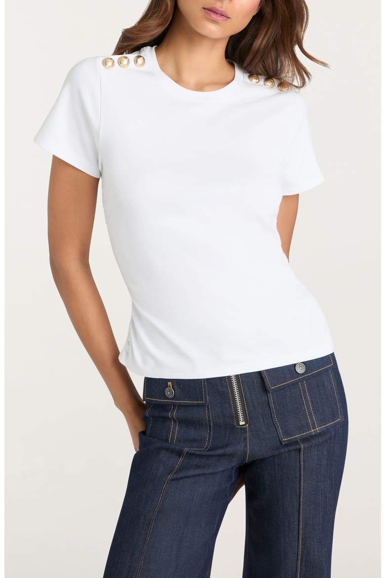 Jasper Cotton Blend Top, Main, color, WHITE