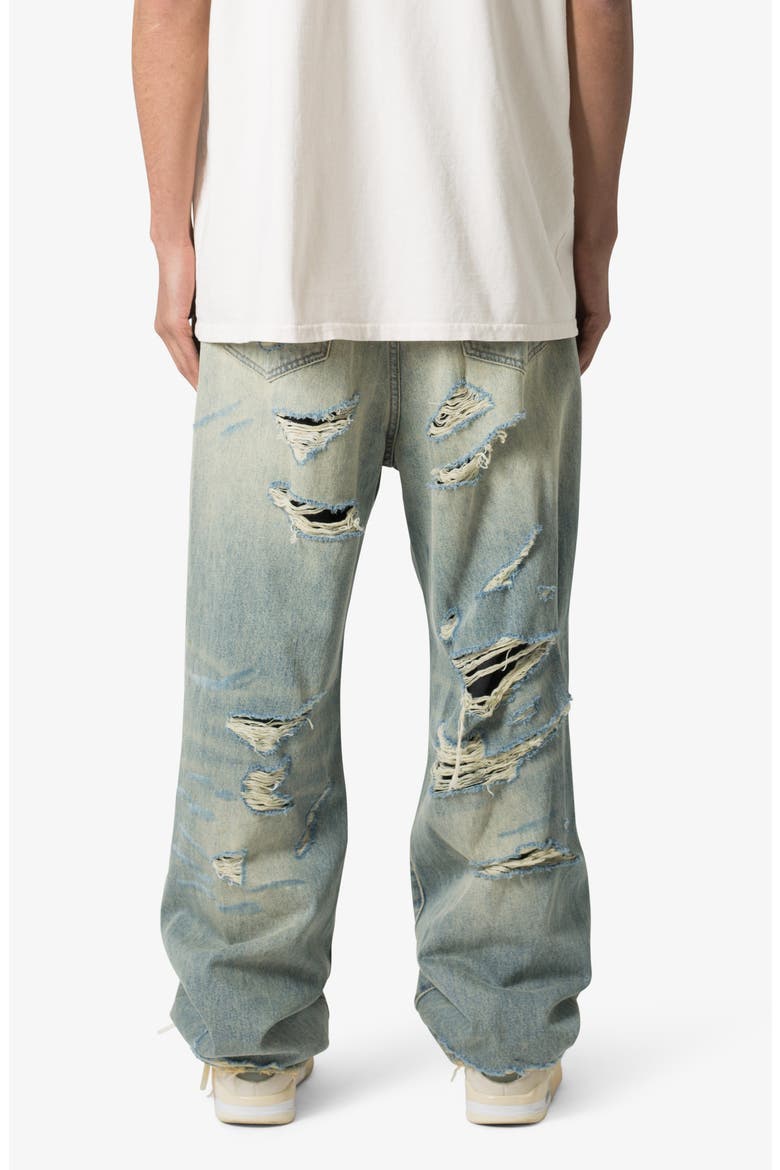 Ripped Ultra Baggy Jeans, Alternate, color, VINTAGE BLUE