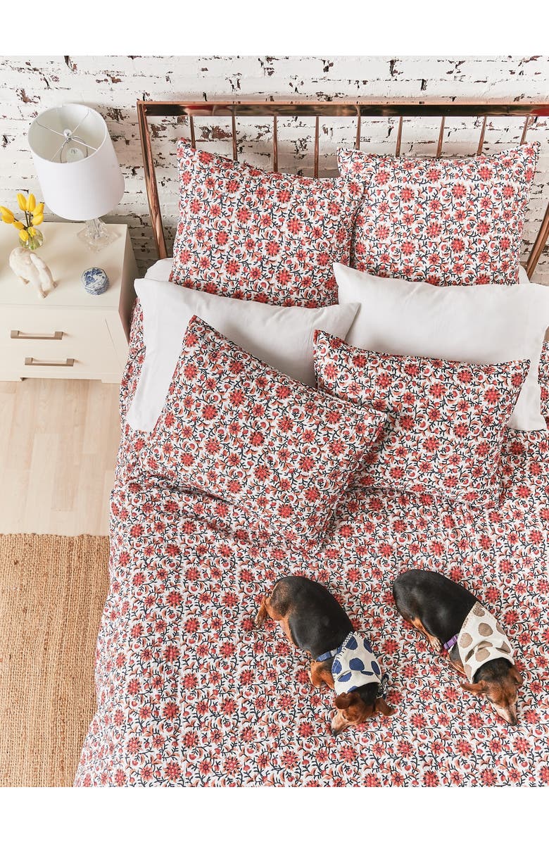 carol & frank 26" x 26" Colley Cotton Euro Pillow Sham, Alternate, color, Orange