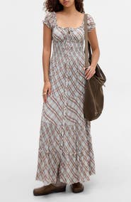 BDG Urban Outfitters Tiana Check Maxi Dress