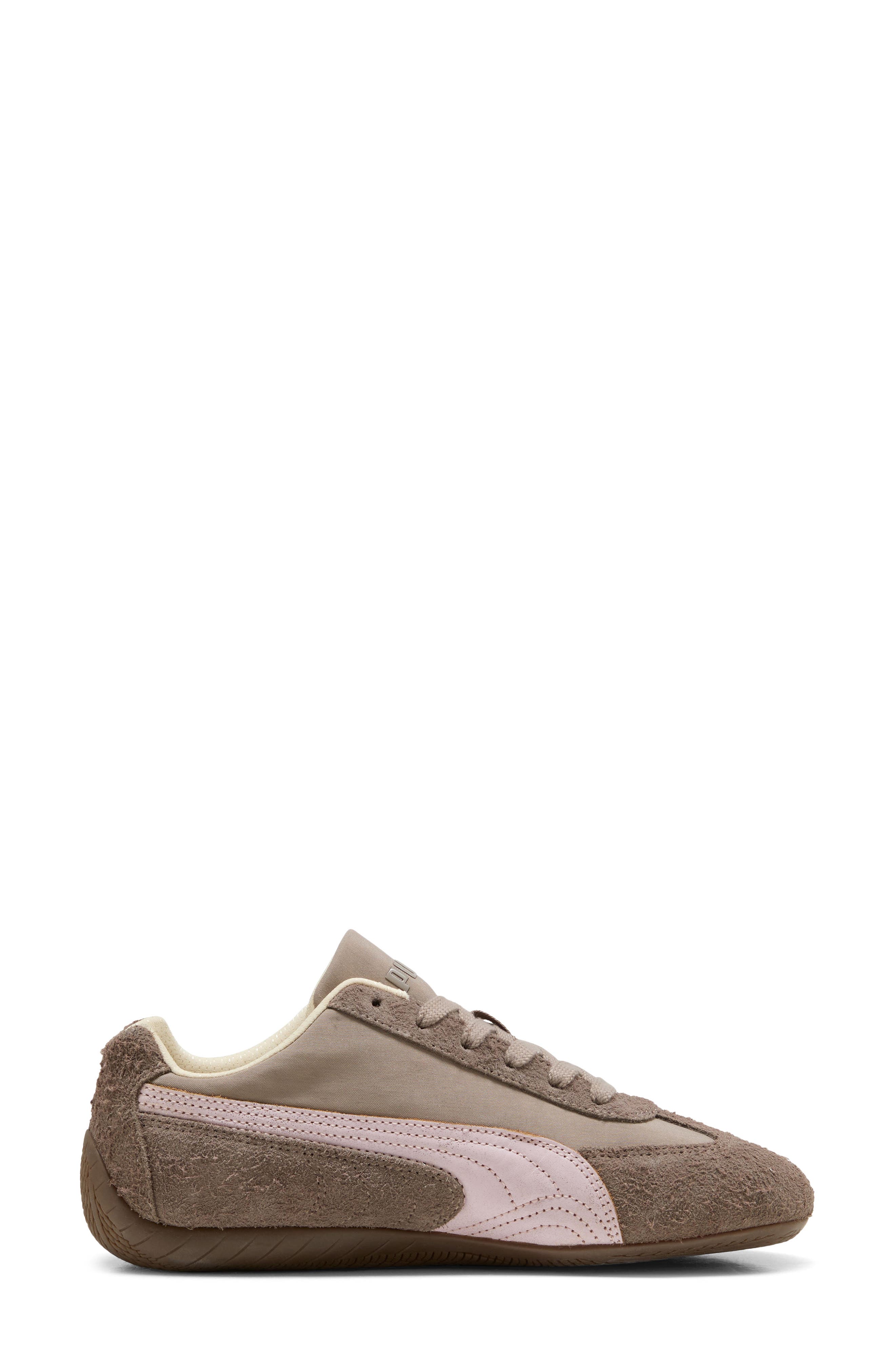 Speedcat Brushed Lux Sneaker, Alternate, color, MOUSE GRAY/ GUM