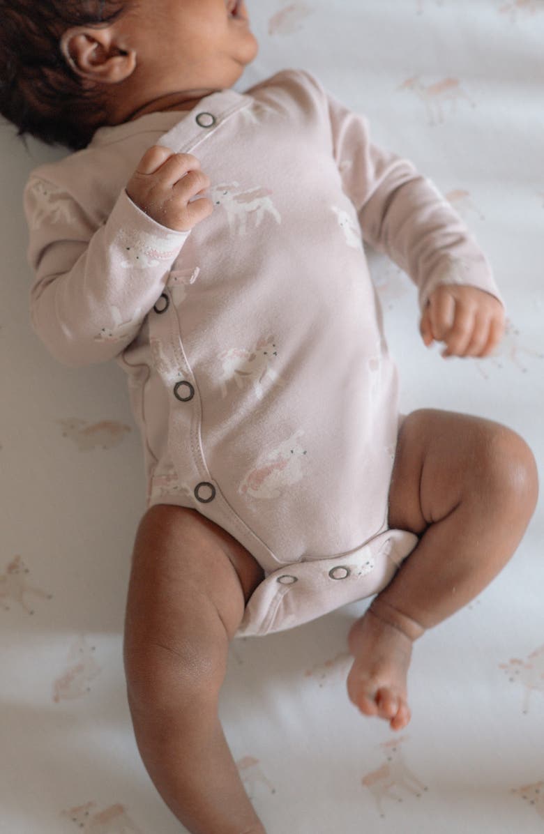 Pehr Long Sleeve Bodysuit, Alternate, color, Dear Lamb