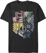 HARRY POTTER Men's Harry Potter House Crests Shield Graphic T-Shirt