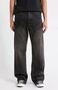 PURPLE BRAND Logo Embroidered Relaxed Jeans