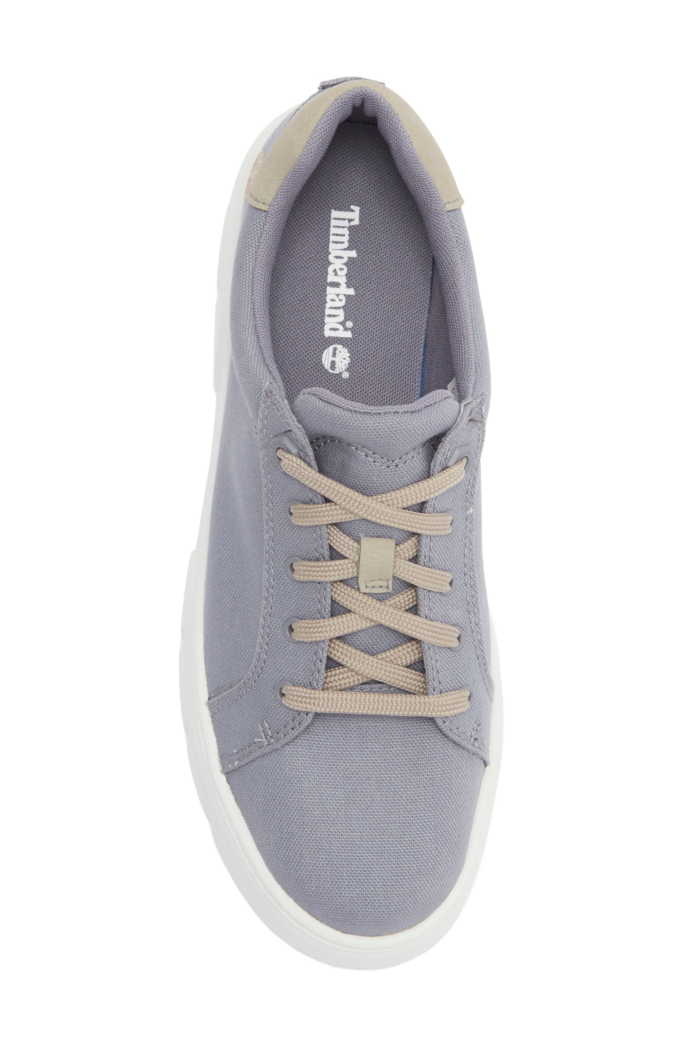 Timberland Laurel Court Low Top Sneaker, Alternate, color, Medium Purple Canvas