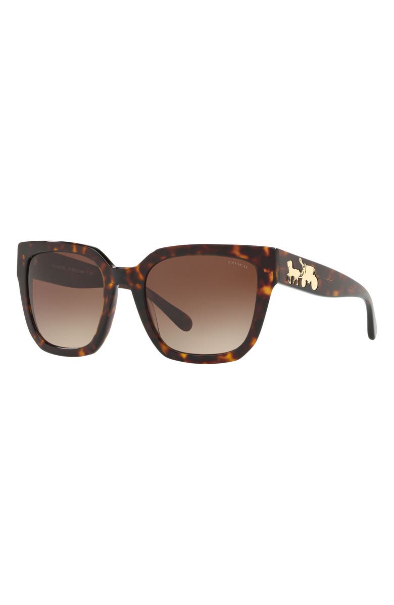 COACH 53mm Gradient Square Sunglasses, Alternate, color, 