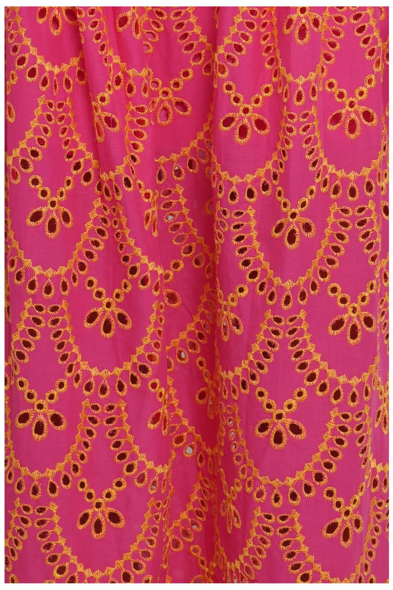Sonny Cotton Eyelet Maxi Dress, Alternate, color, PINK/ ORANGE