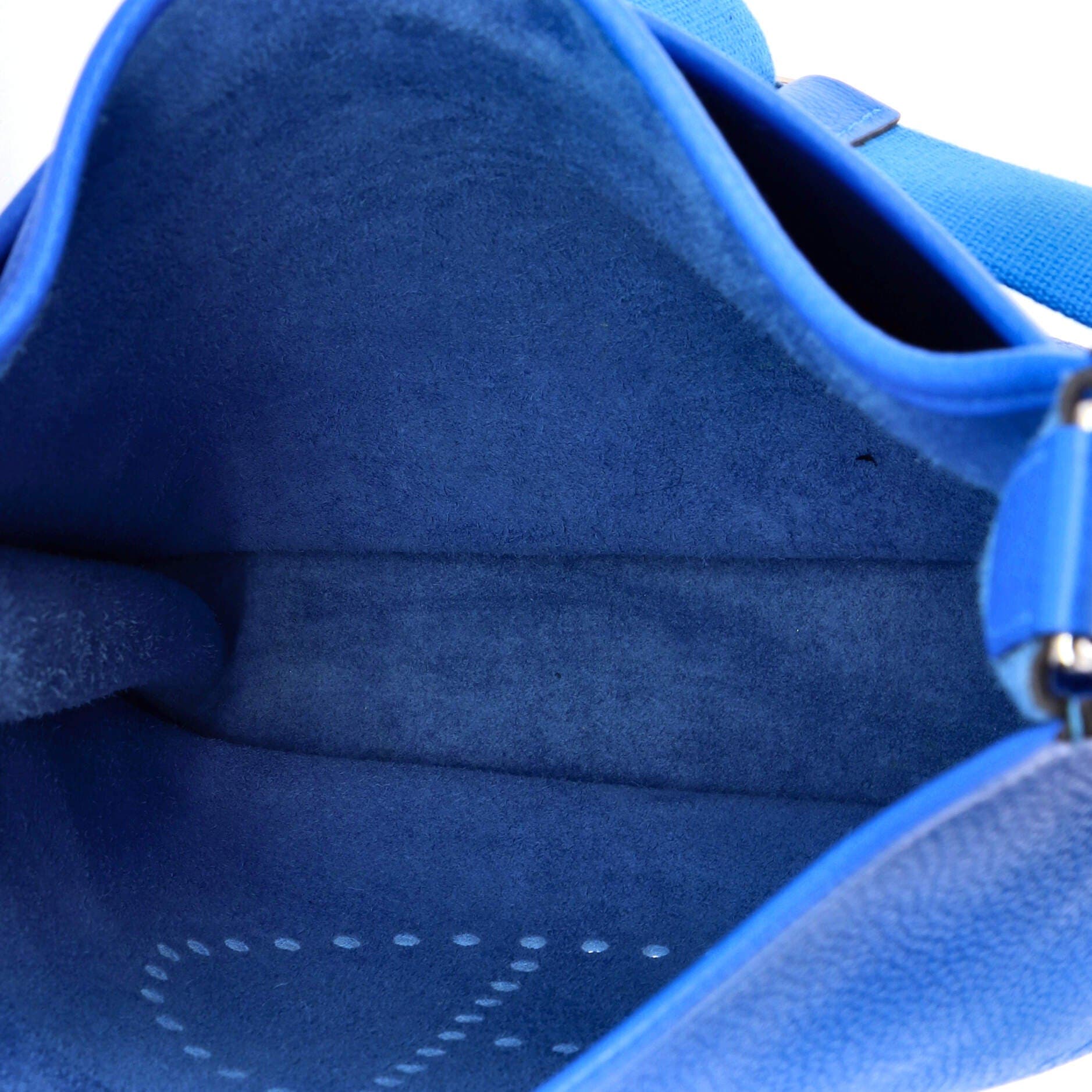 Pre-Owned Hermes Evelyne Bag Gen III Clemence PM, Alternate, color, Bleu Hydra