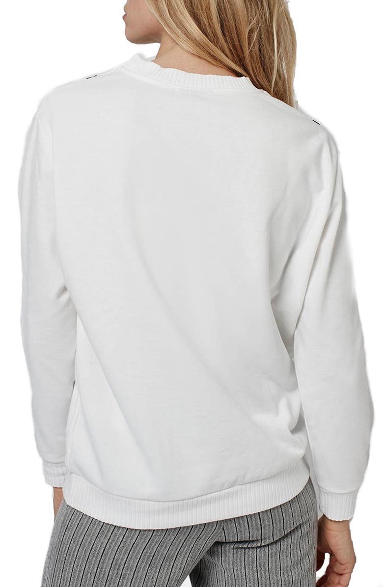 Topshop Sporty Colorblock Sweatshirt, Alternate, color, 