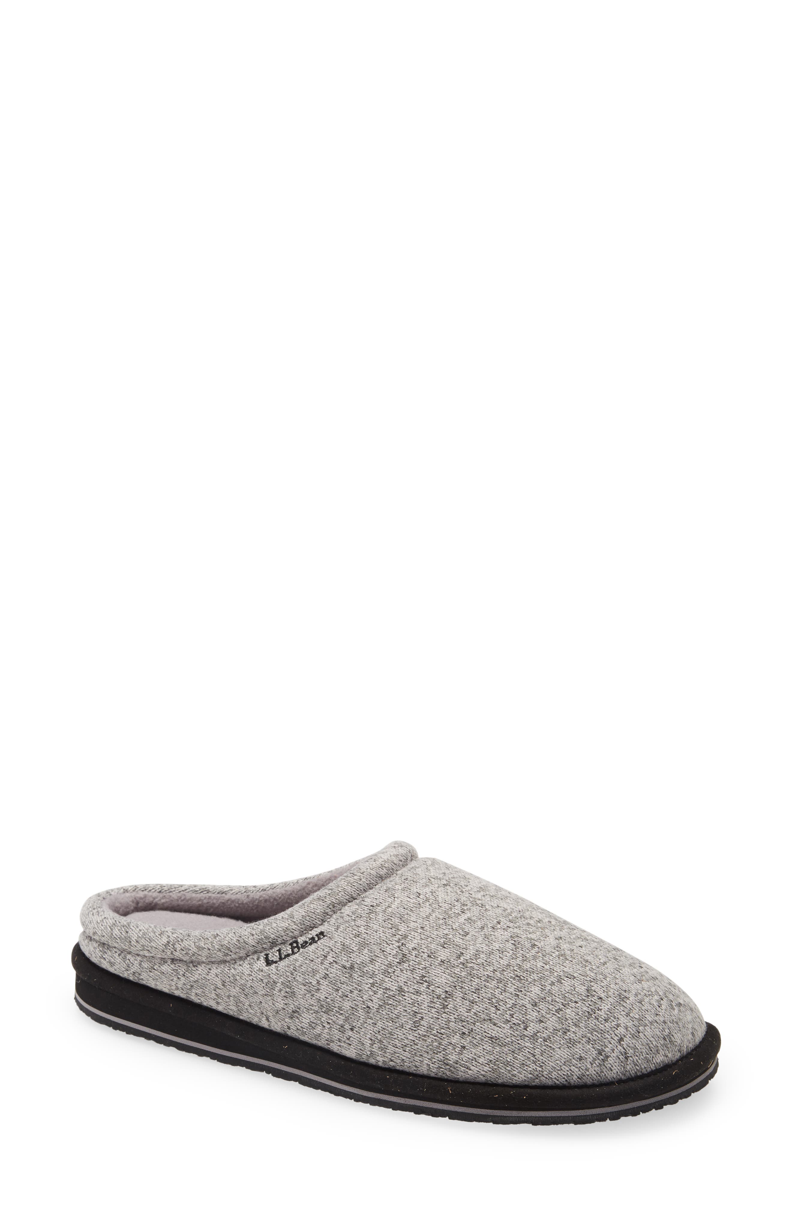 L.L.Bean Sweater Fleece Scuff Slipper, Main, color, 