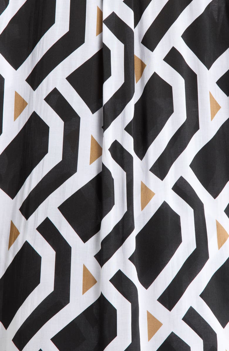 Sea Level Aloha Cover-Up Shirt, Alternate, color, Black Print