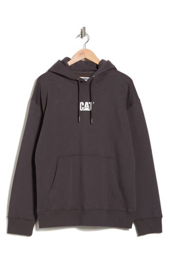Cat Wwr Relaxed Fit Graphic Hoodie In Brown