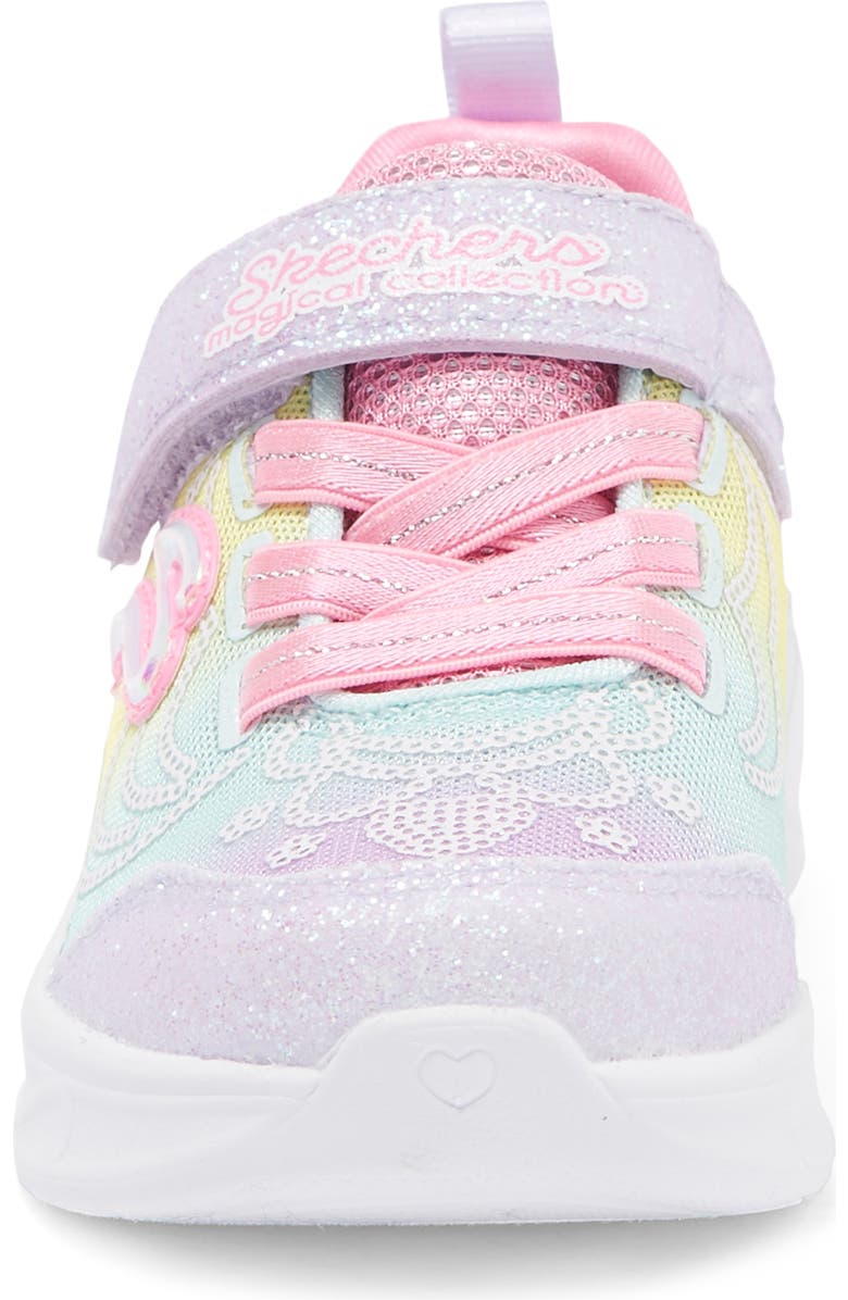 SKECHERS Kids' Princess Sequin Light-Up Sneaker, Alternate, color,