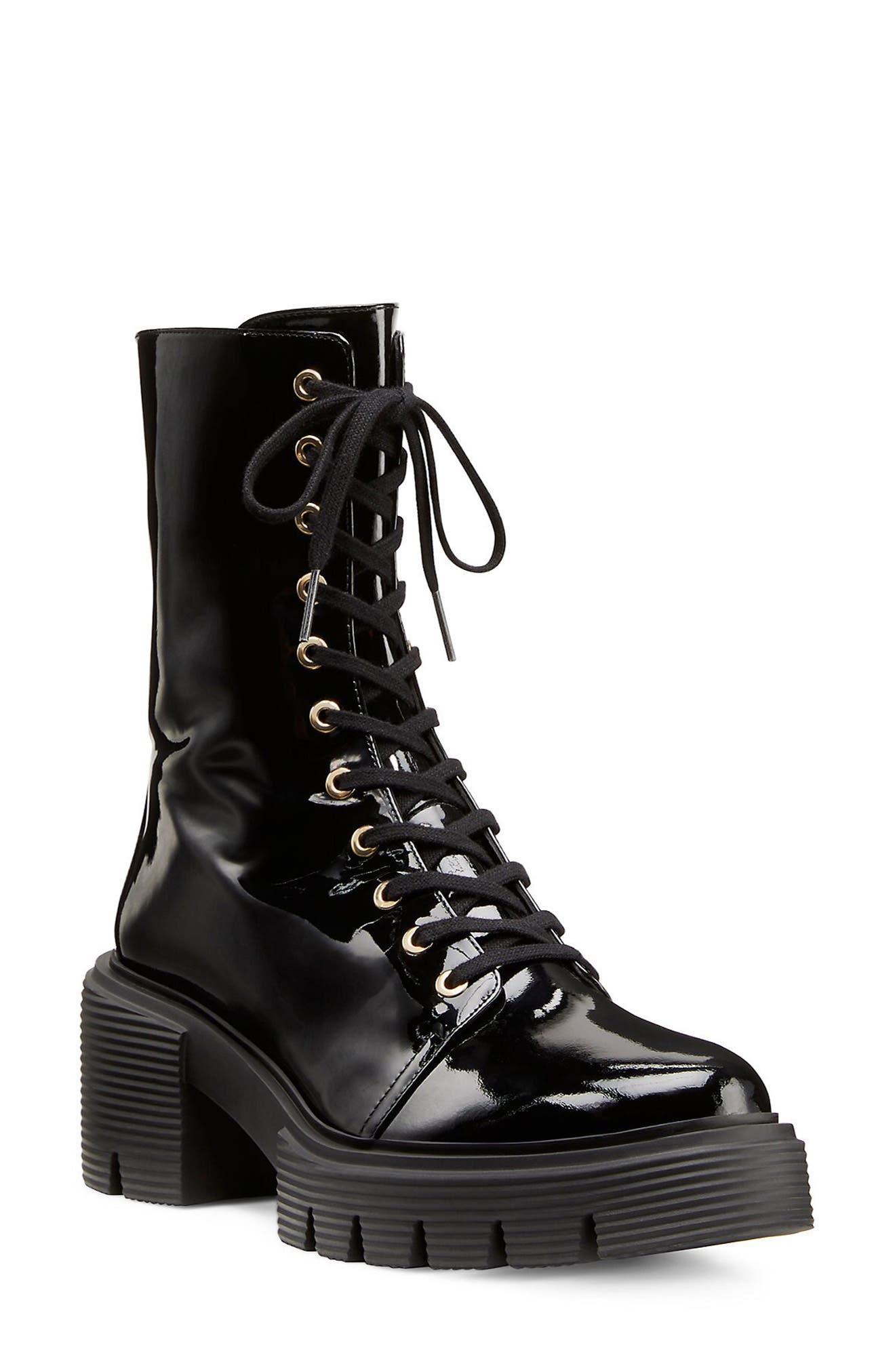 Soho Combat Boot, Main, color, BLACK