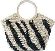 Jelavu Naomi Woven Raffia Tote Bag