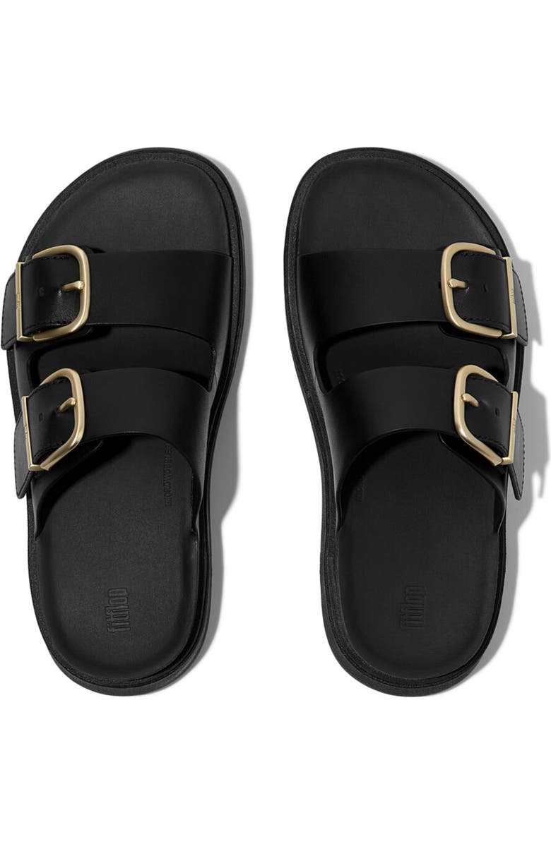FitFlop Gen-FF Buckle Two-Bar Sandal, Alternate, color, Black