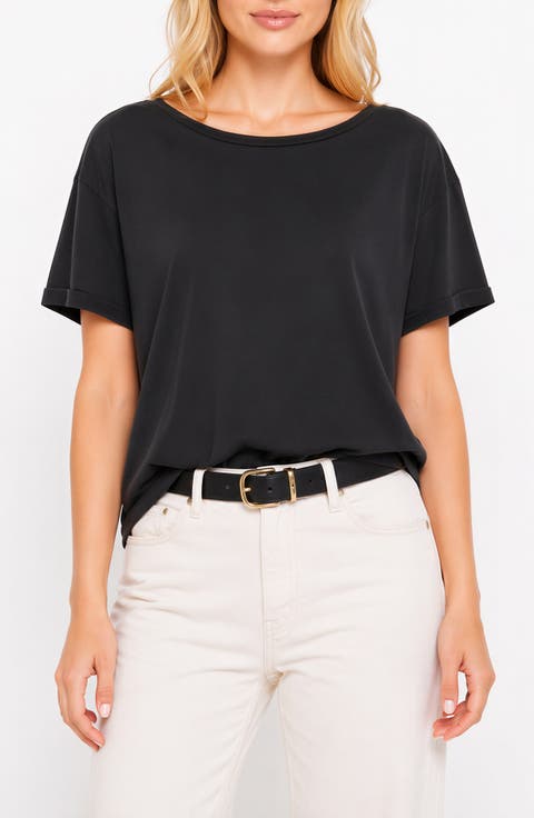 Reversible Lace V-Neck T-Shirt