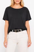 BLUEGREY Reversible Lace V-Neck T-Shirt