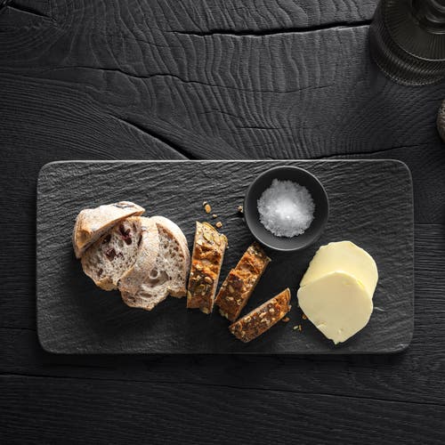 Villeroy & Boch Manufacture Rock Rectangular Serving Plate In Black
