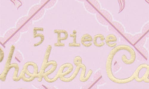 Shop Capelli New York Kids' Assorted 5-pack Chokers In Pink Multi