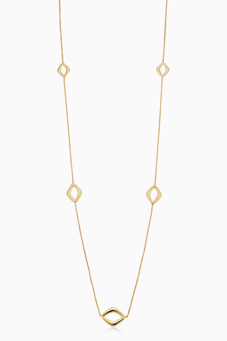 14K Gold Dream Link Station Necklace, Main, color, Yellow Gold