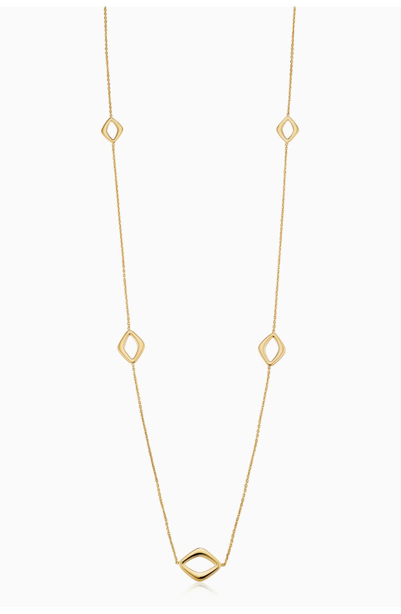 Oradina 14K Gold Dream Link Station Necklace, Main, color, Yellow Gold