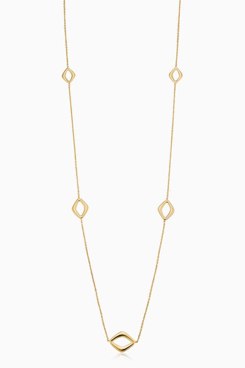 14K Gold Dream Link Station Necklace