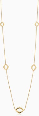 Oradina 14K Gold Dream Link Station Necklace