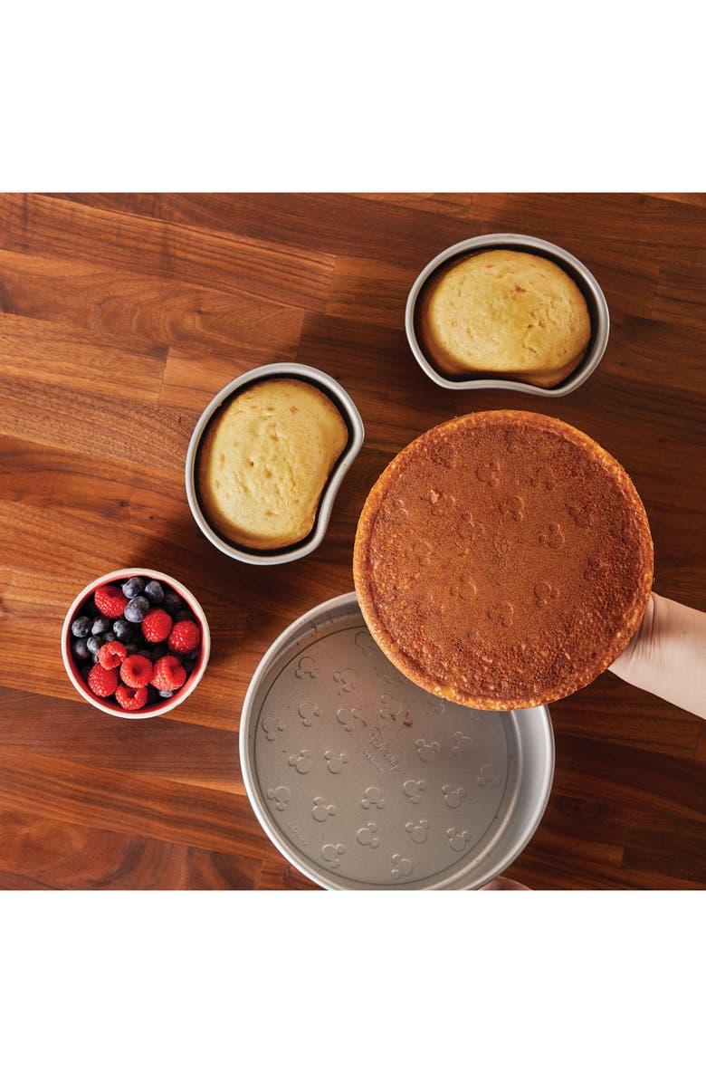 Disney x Farberware 3-Piece Nonstick Mickey Mouse Head Cake Pans, Alternate, color, Black