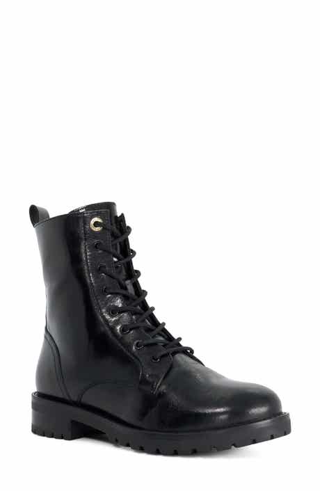 Pressures Leather Combat Boot