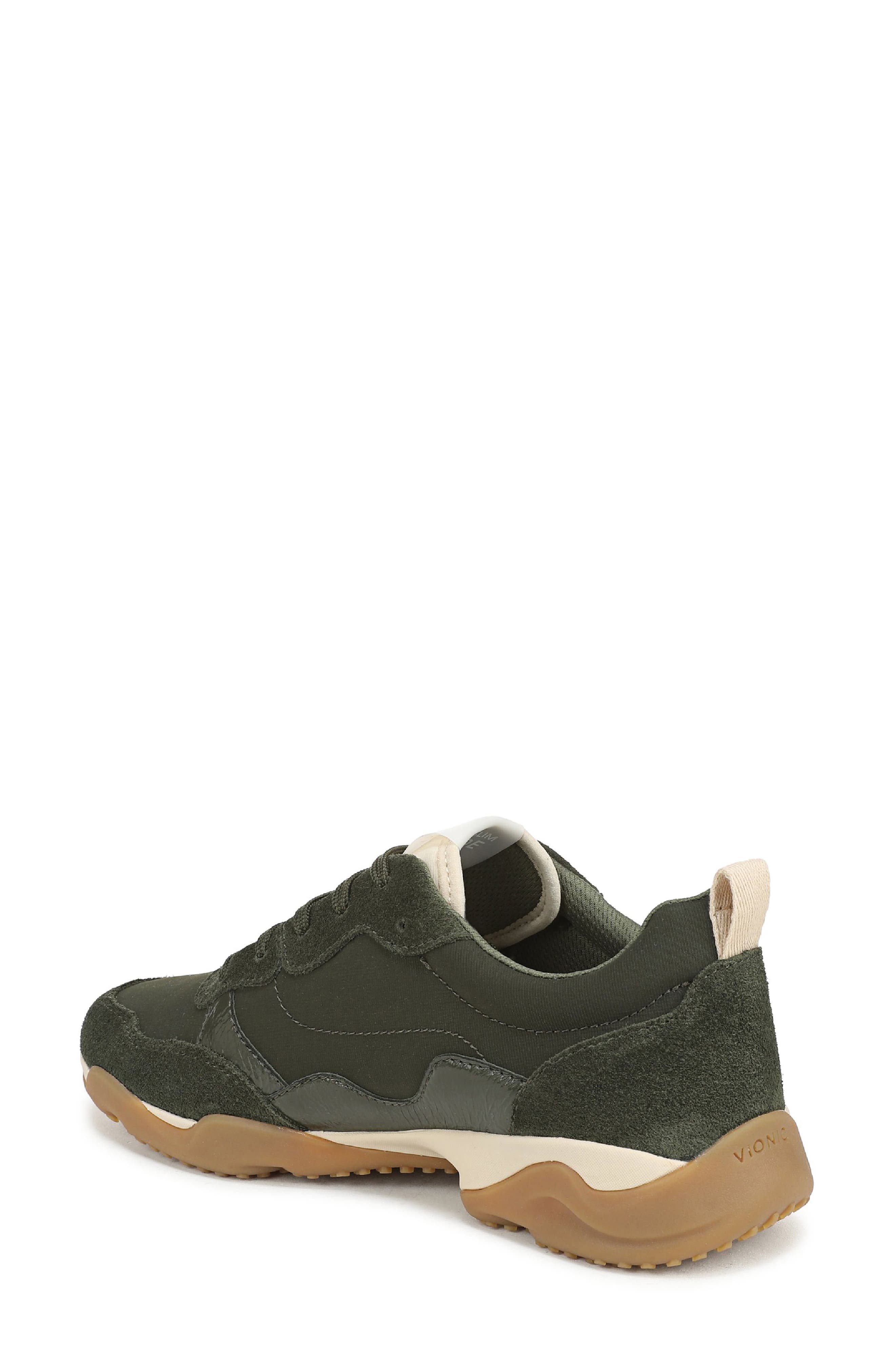 Walk Slim Glide Sneaker, Alternate, color, OLIVE MOSS SUEDE