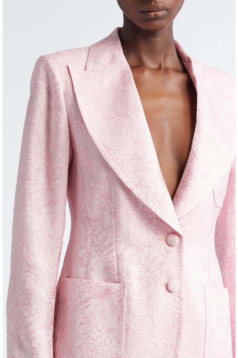 Floral Paisley Jacquard Blazer, Alternate, color, ROSA POLVERE CHIARO