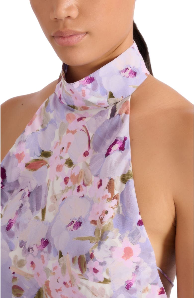 Balmain Printed Poppy Flower dress, Alternate, color, Multicolor