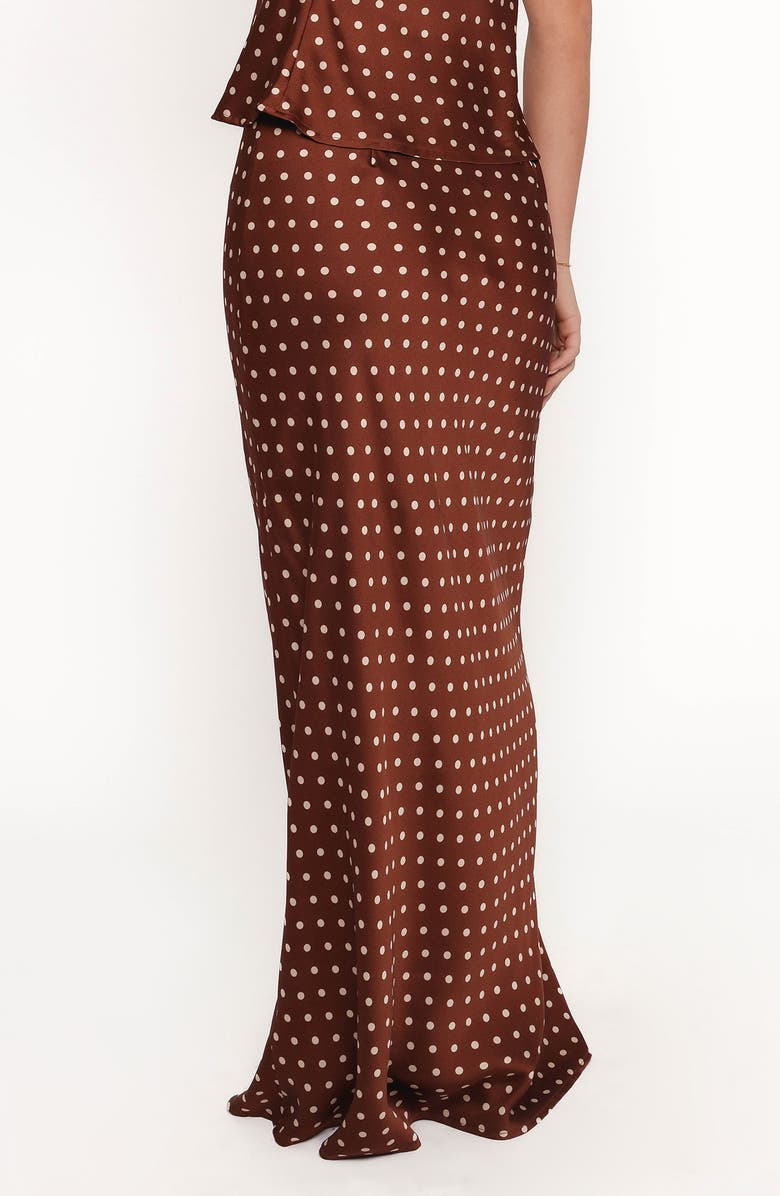 Petal 
Pup Velman Polka Dot Satin Maxi Skirt, Alternate, color, 