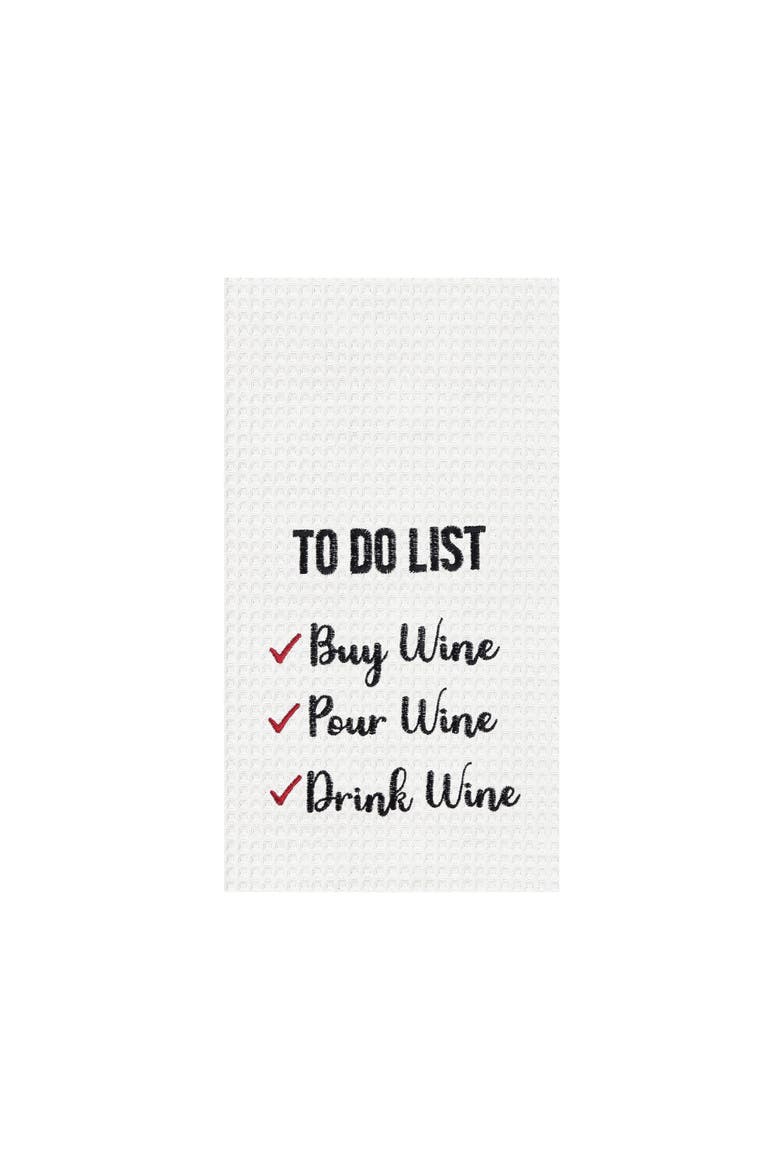 To Do List Cotton Kitchen, Main, color, White