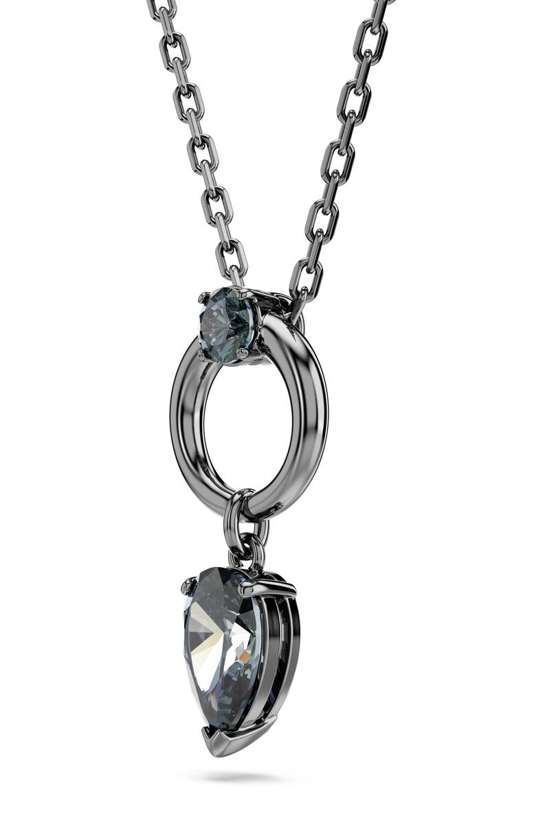 Swarovski Mesmera Pendant Necklace, Alternate, color, Grey/ Silver
