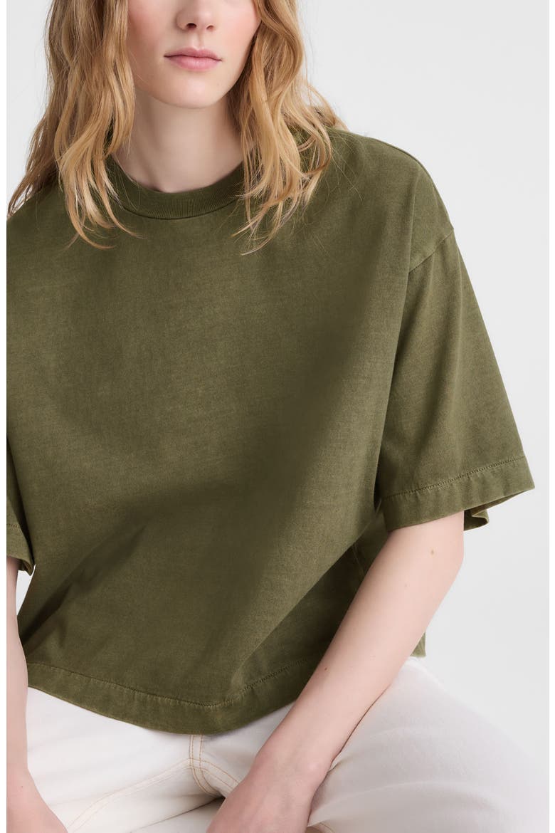 Allday Boxy Crop Cotton T-Shirt, Alternate, color, FADED IVY