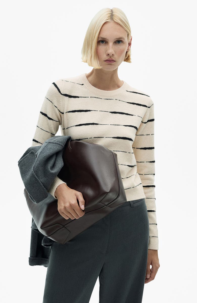 MANGO Stripe Crewneck Sweater, Alternate, color,