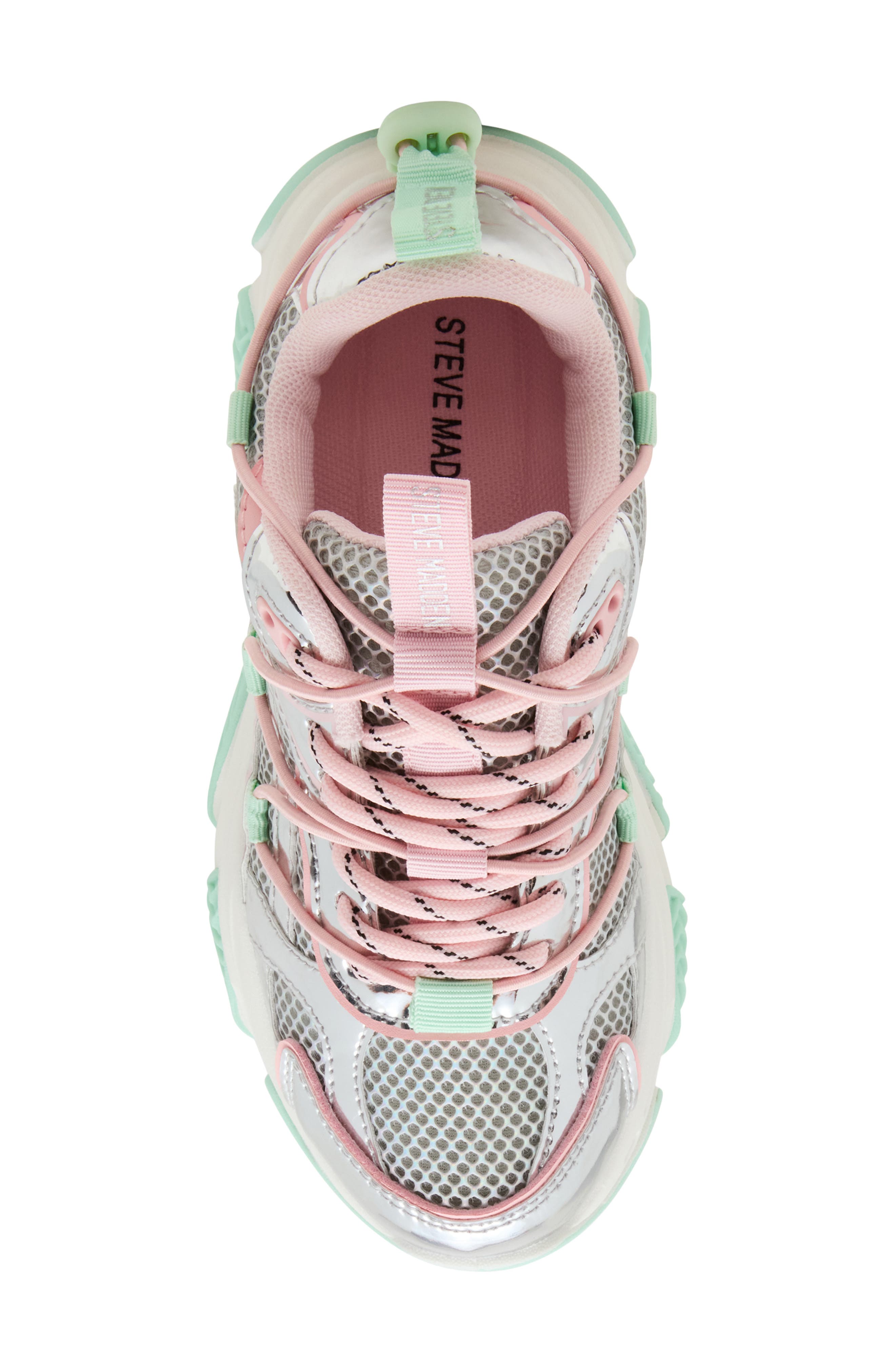 Steve Madden Kids' Jkey Sneaker, Alternate, color, Mint Multi