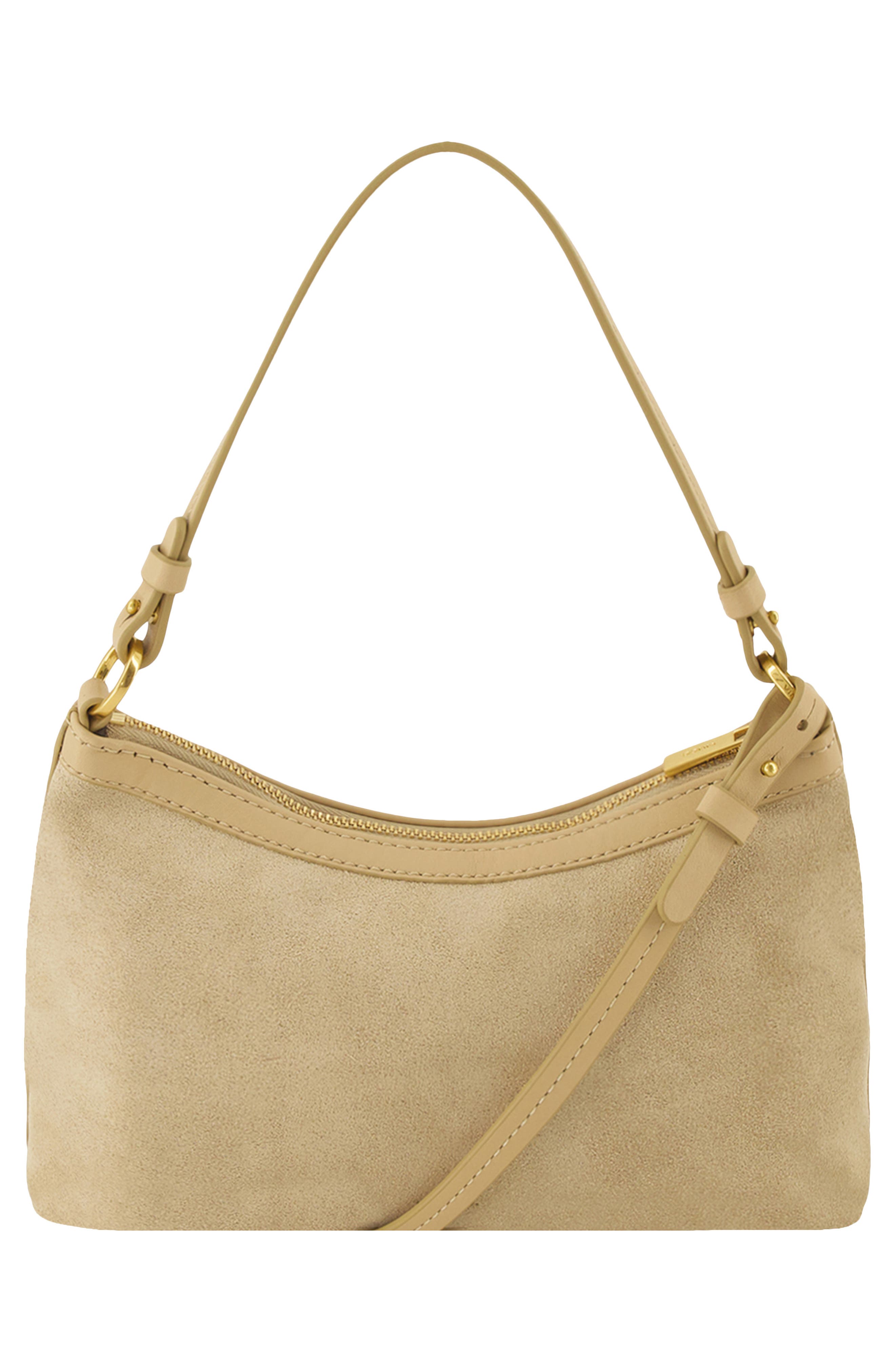 Vince Ava Suede Convertible Crossbody Bag, Alternate, color, Maiz